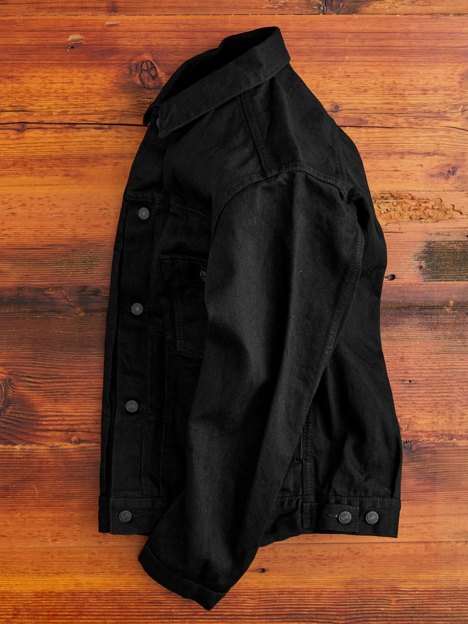 15.7oz Double Black Selvedge Denim Type-2 Jacket