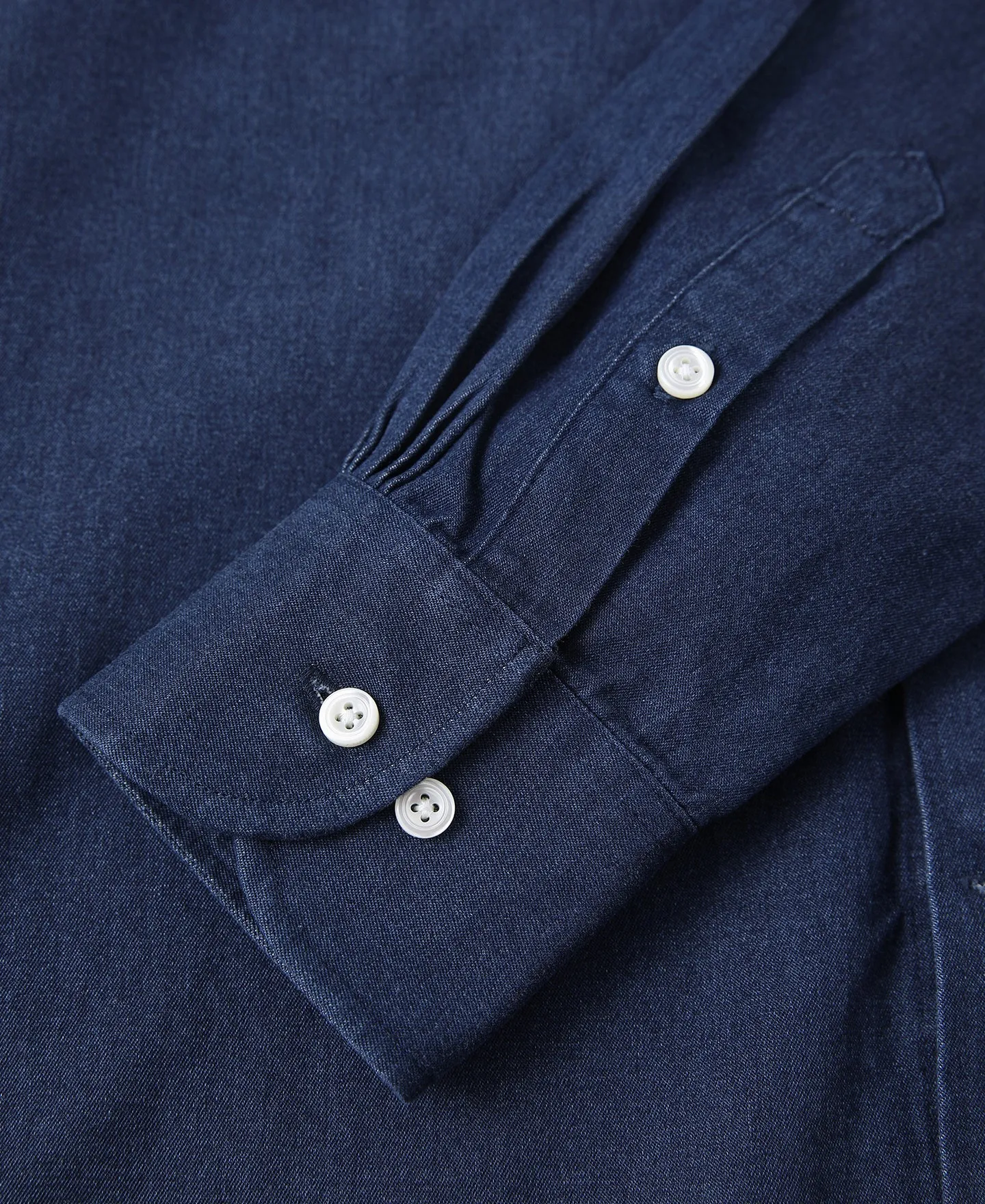 6.5 oz Indigo Denim Button-Down Collar Shirt