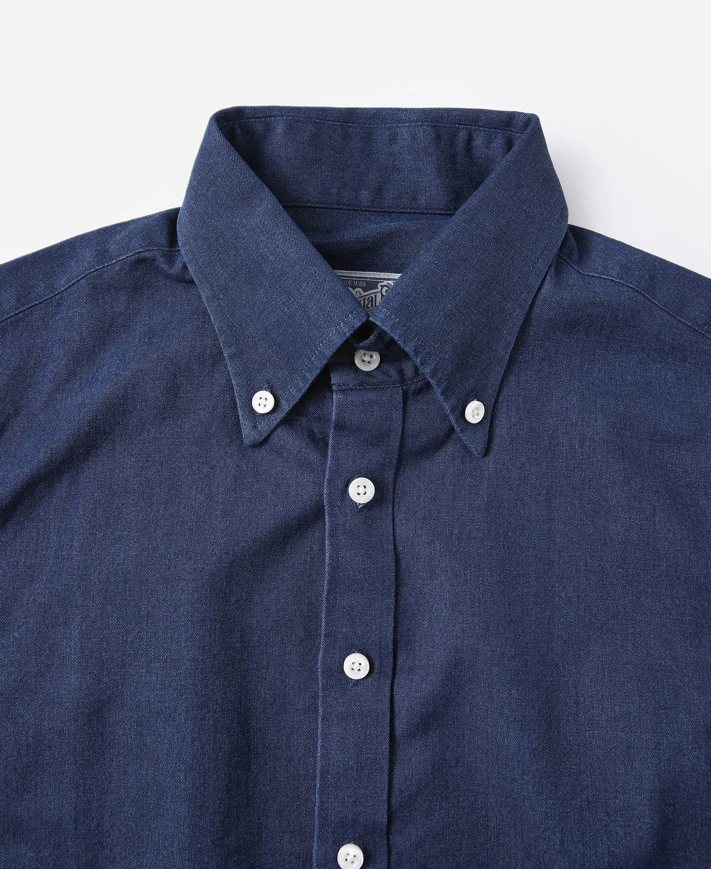 6.5 oz Indigo Denim Button-Down Collar Shirt