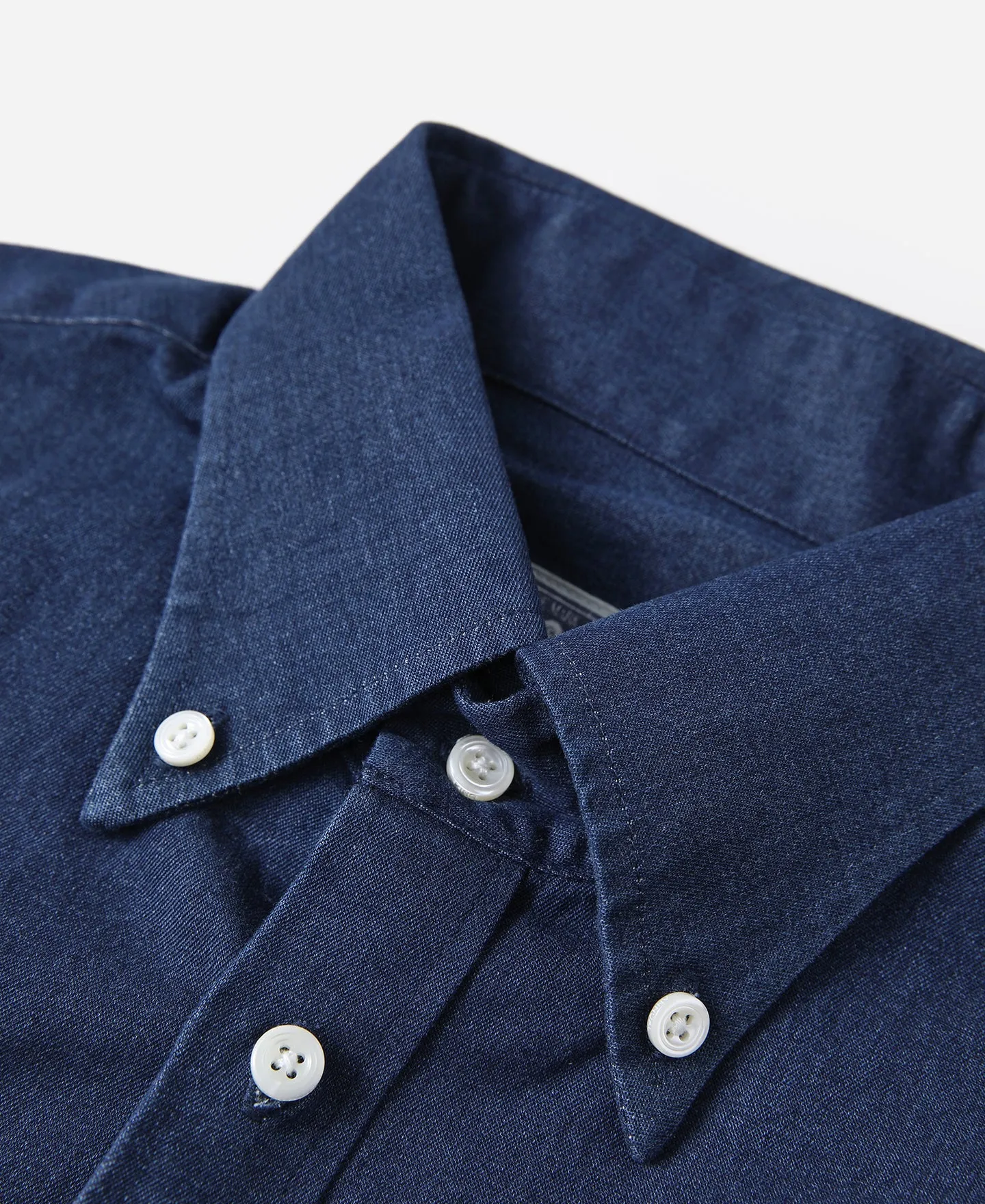 6.5 oz Indigo Denim Button-Down Collar Shirt