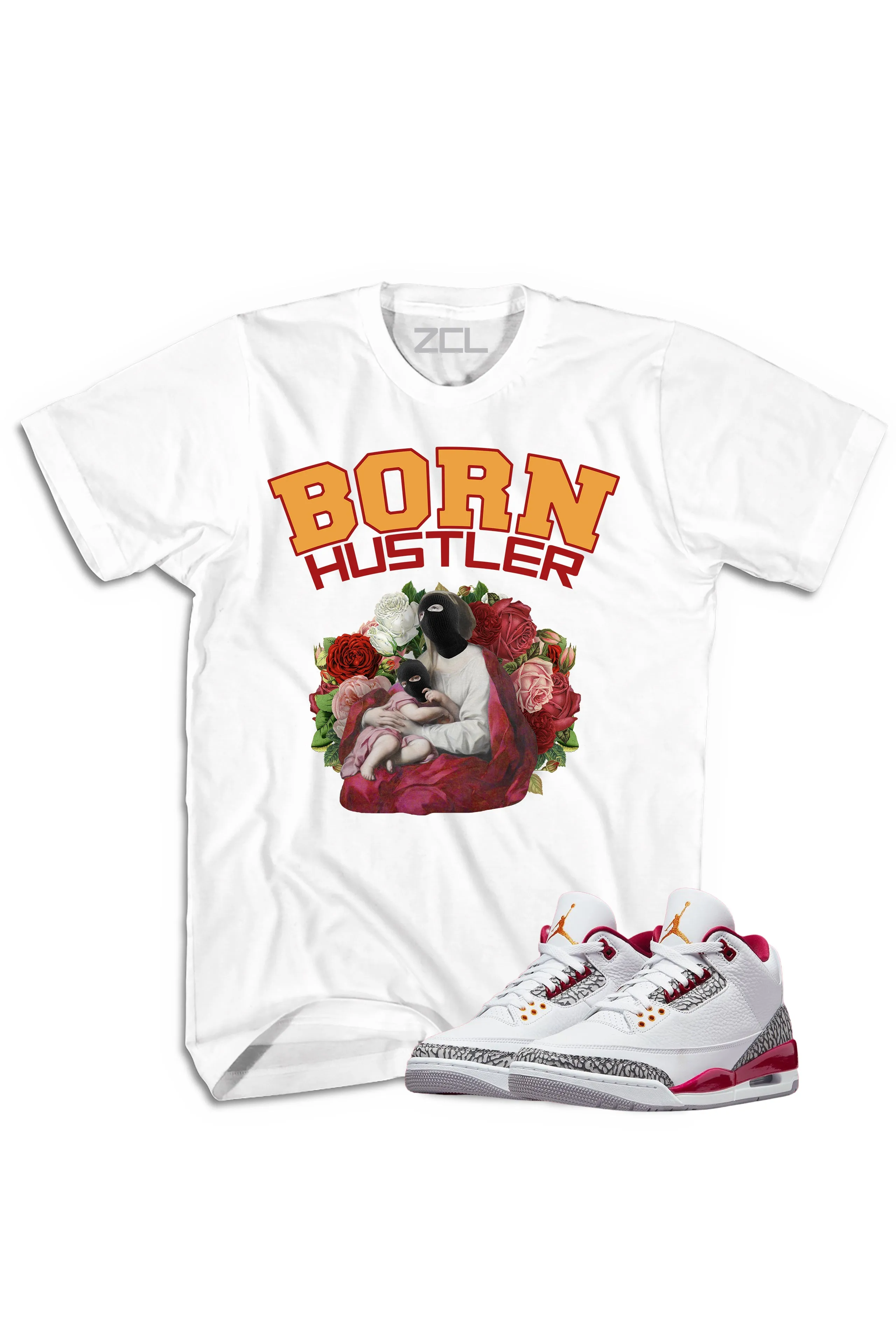 Air Jordan 3 "Born Hustler" Tee Cardinal Red