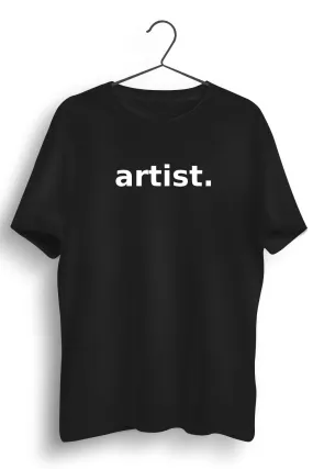 Artist Printed Black Tshirt