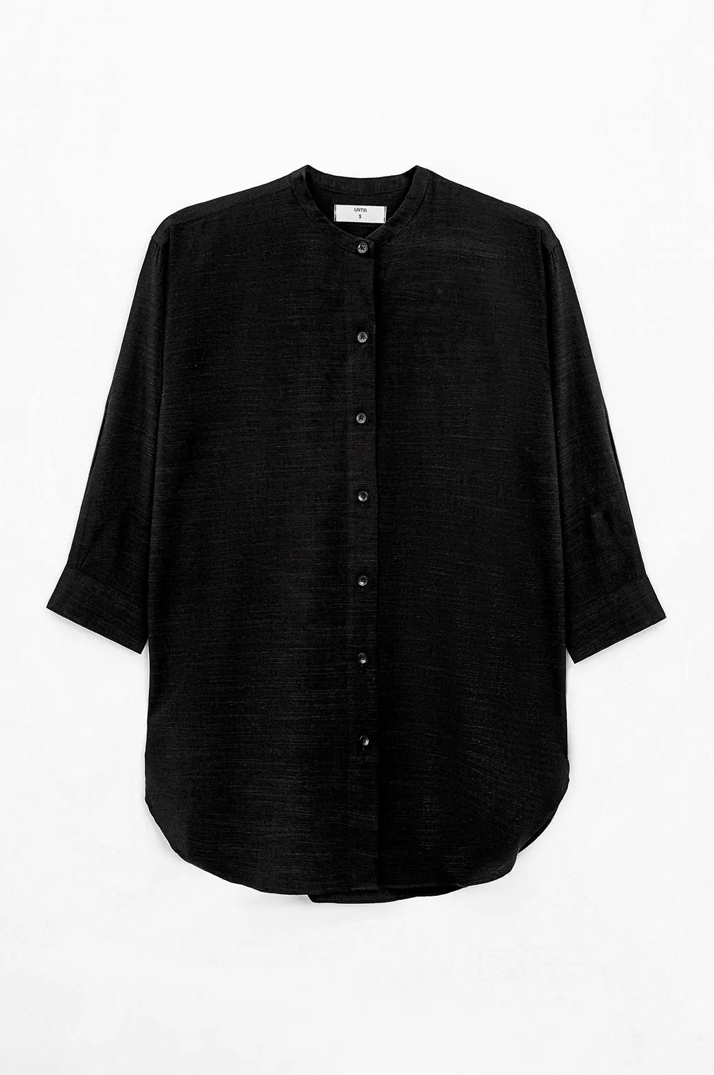 BAND COLLAR LONG SHIRT