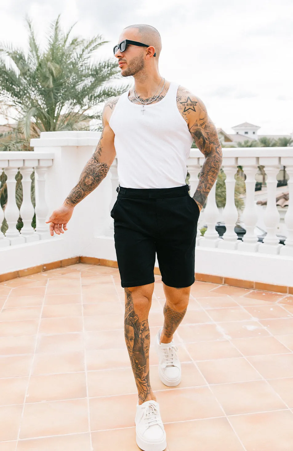 Beaufort Chino Shorts in Black