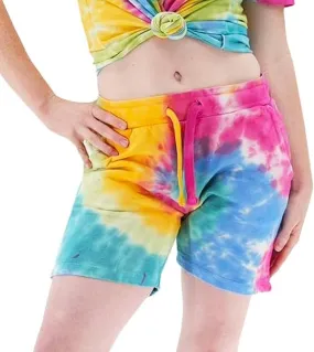 Ben Din Tie Dye Shorts Womens Quick Dry Swimwear Trunks Athletic Running Shorts with Pockets and Drawstring