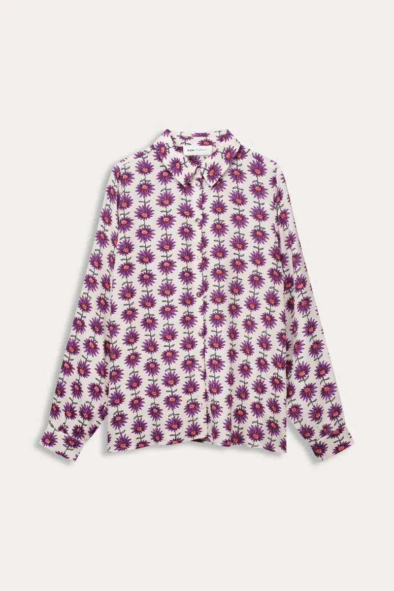 Blouse SP7724 in Mila Flower Ecru by POM Amsterdam