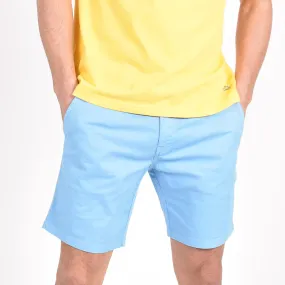 Blue Slim Fit Chino Shorts