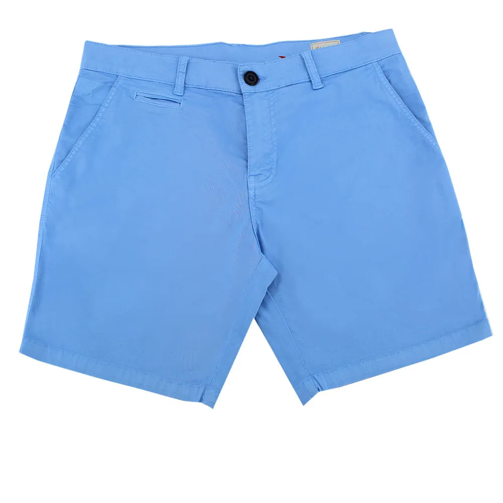 Blue Slim Fit Chino Shorts