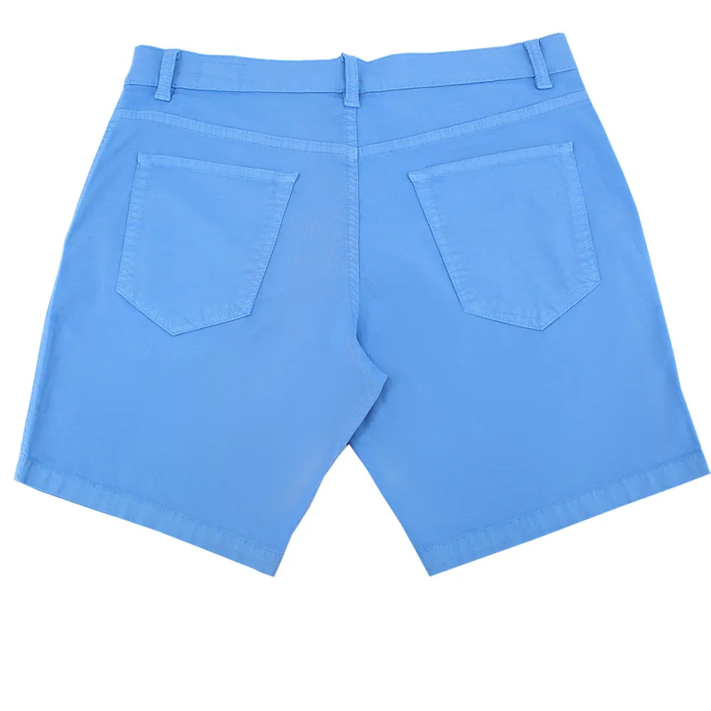 Blue Slim Fit Chino Shorts