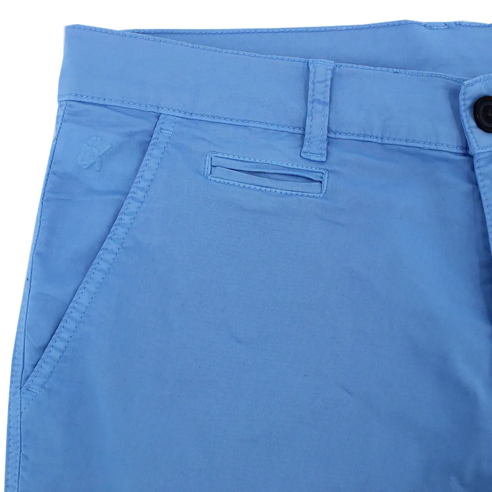 Blue Slim Fit Chino Shorts