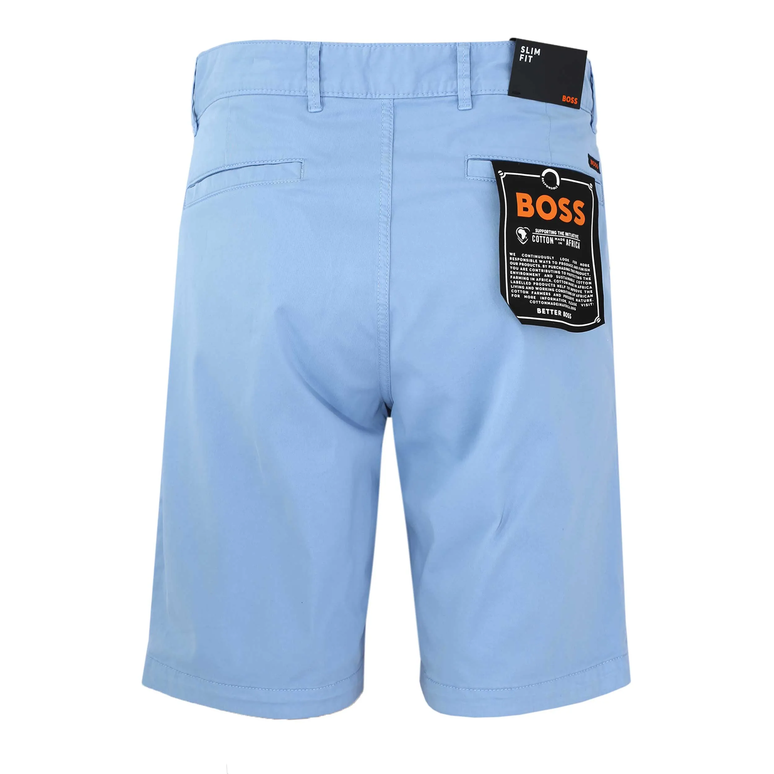 BOSS Chino Slim Shorts in Sky Blue