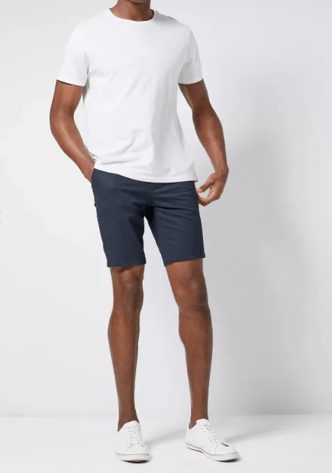 Burton Menswear Navy Skinny Chino Mens / Boys Shorts