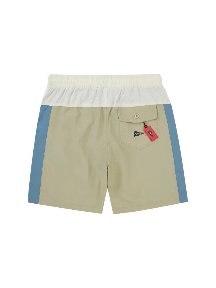 CHILLHANG Retro Colorblock Fitness Shorts