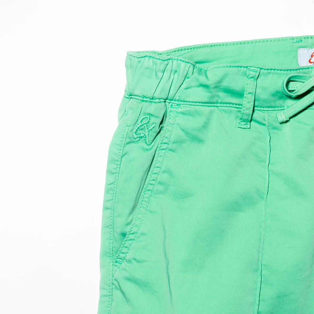 Chino Shorts w/ Drawstring Waist - Mint Green