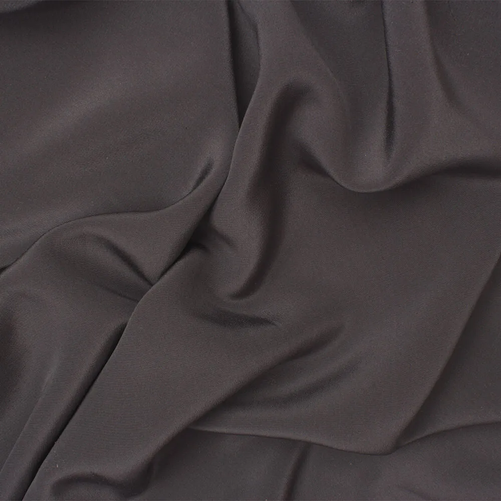 Dark Grey Silk Crêpe de Chine