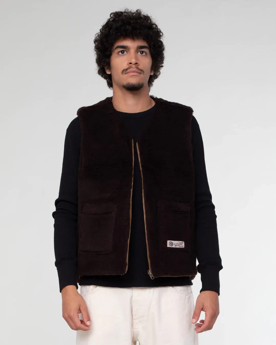 Deck Vest Bedford Cord - Drap