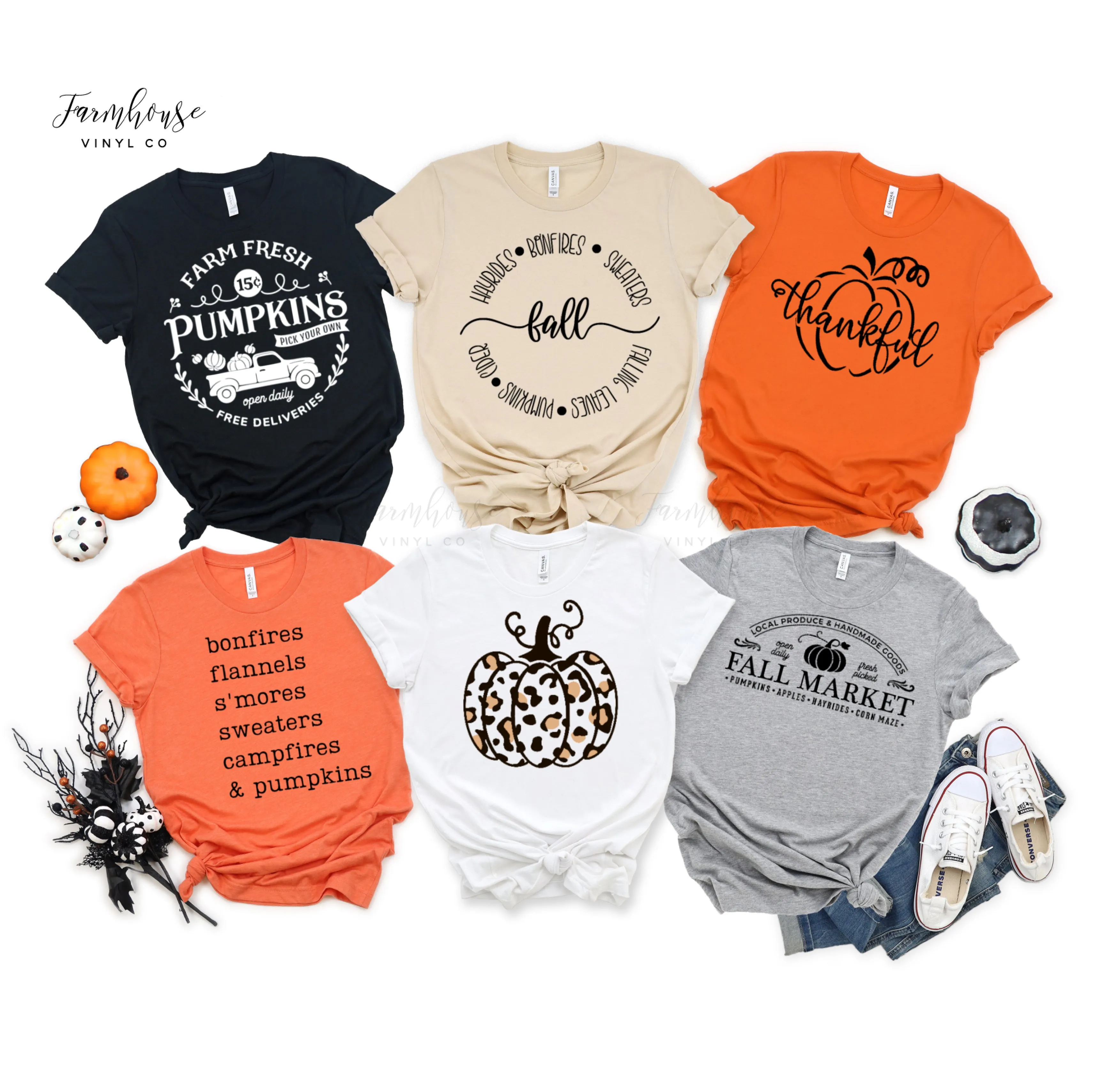 Fall Pumpkin Shirt Collection