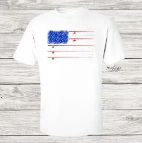 Fishing Stars and Stripes American Flag Shirt