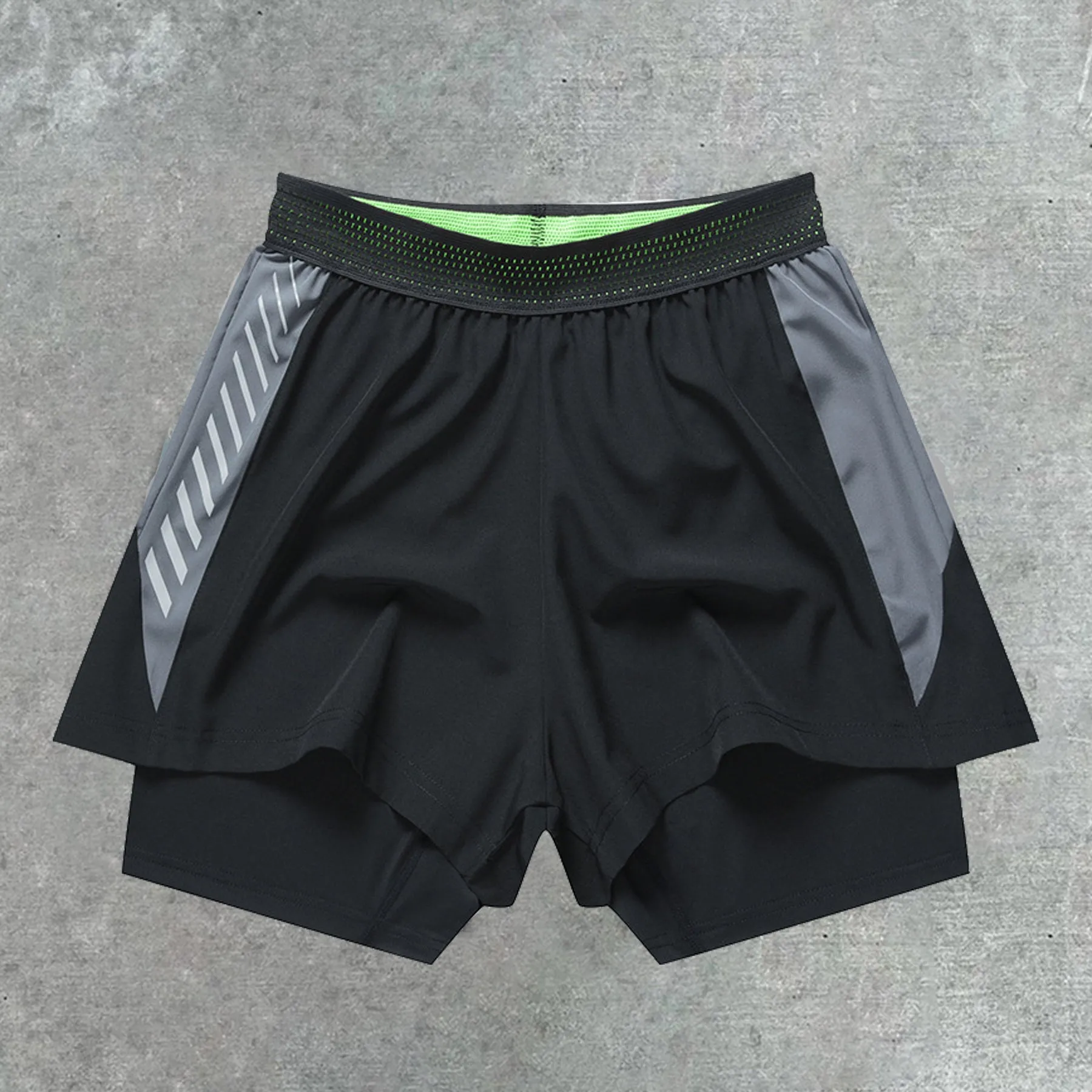 Fitness Running Quick Dry Shorts Track and Field Double Layer Sports Shorts