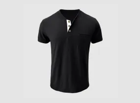 FitVille Men's  Simply Collared Soft Cotton T-Shirt