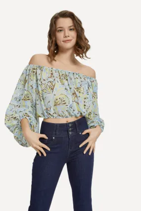 Floral Cold Shoulder Top