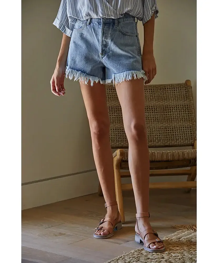 Free Frayed Denim Shorts