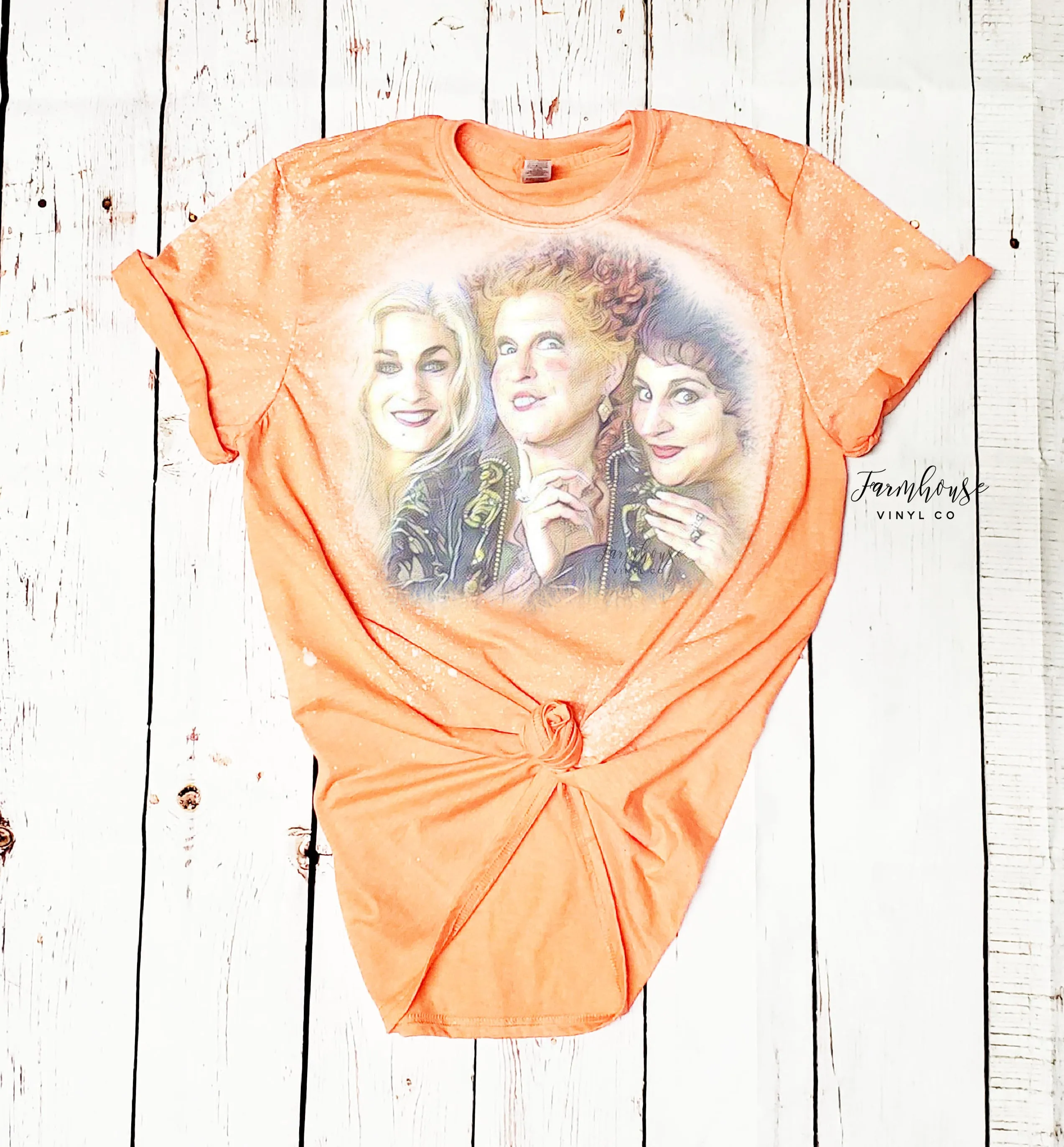 Hocus Pocus Sanderson Sisters Bleached Shirt