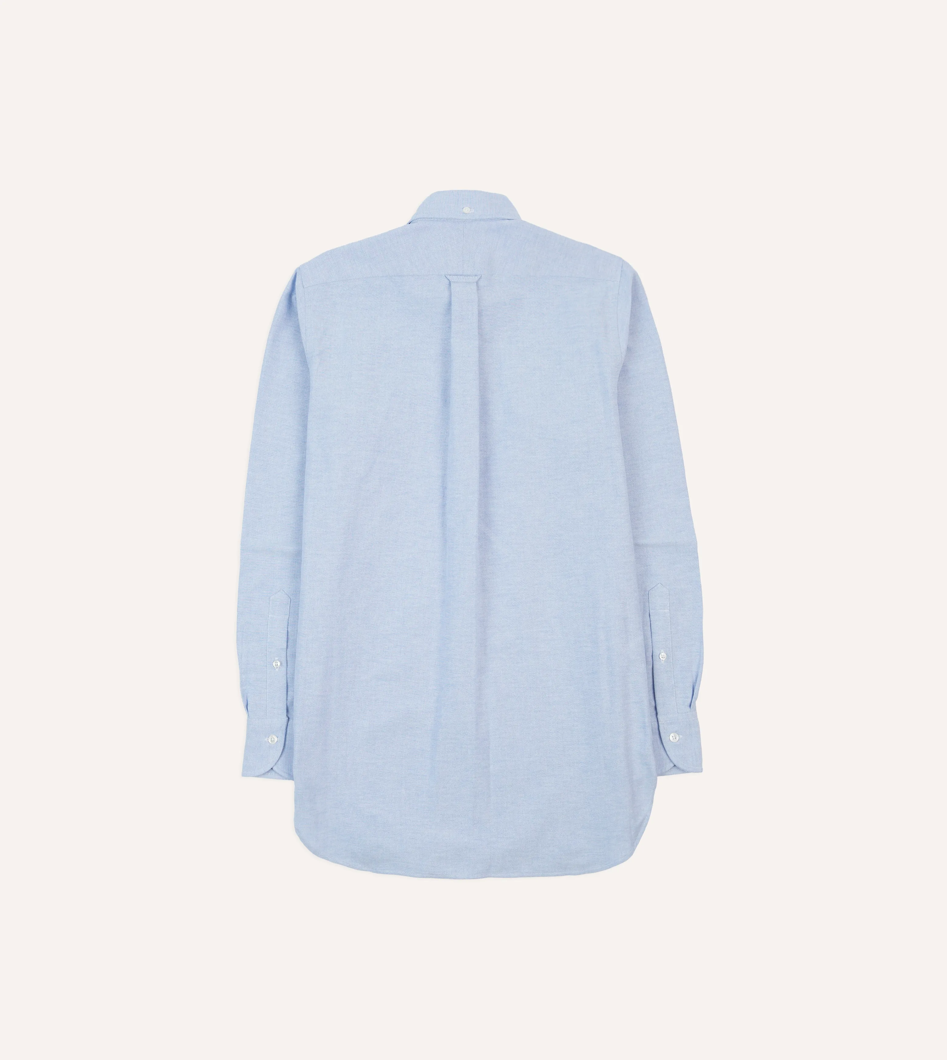 Ice Blue Cotton Oxford Cloth Button-Down Shirt