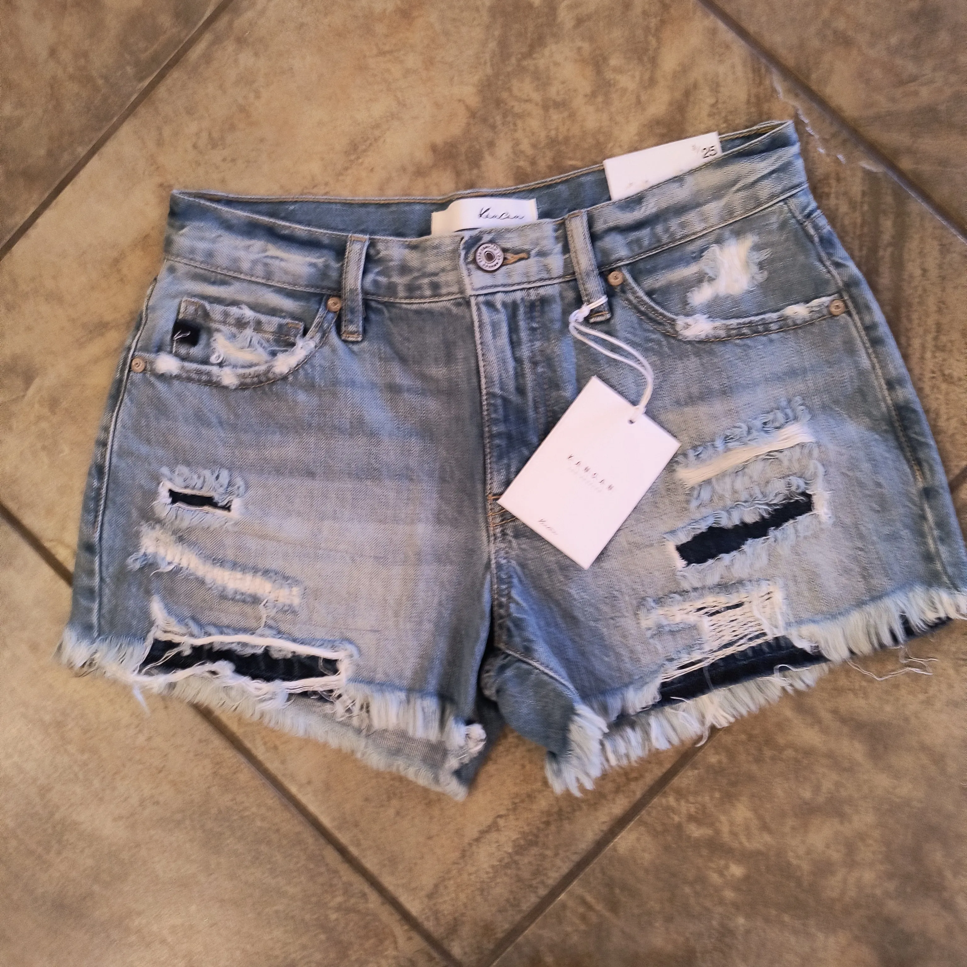 Kancan | Mid Rise Mom Shorts