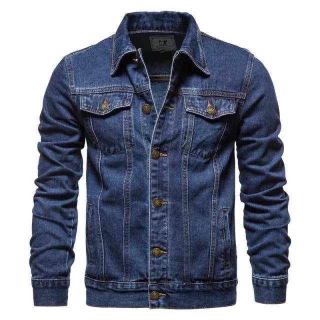 Lapel Denim Jeans Jackets