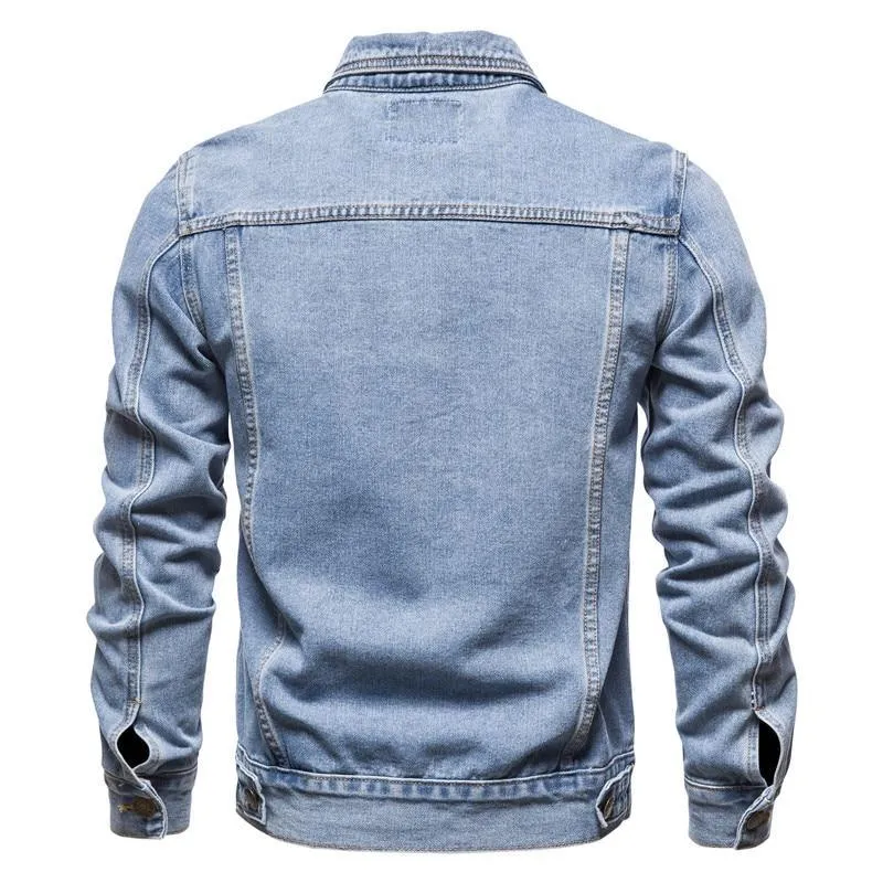 Lapel Denim Jeans Jackets