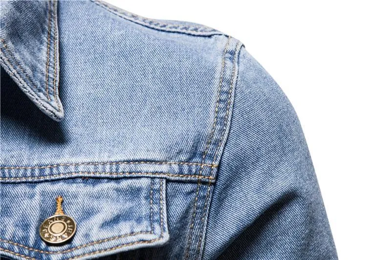 Lapel Denim Jeans Jackets