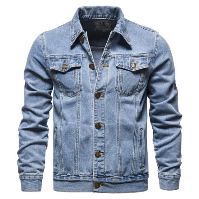 Lapel Denim Jeans Jackets