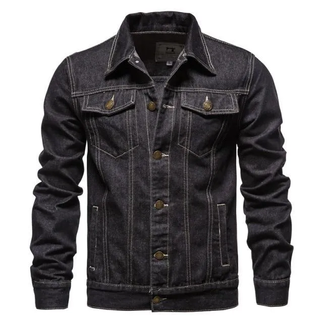 Lapel Denim Jeans Jackets