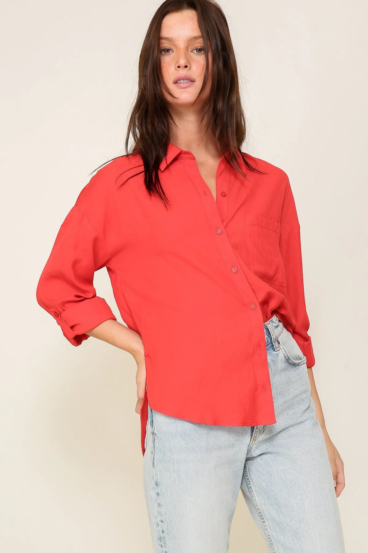 LILITH LINEN BUTTON DOWN