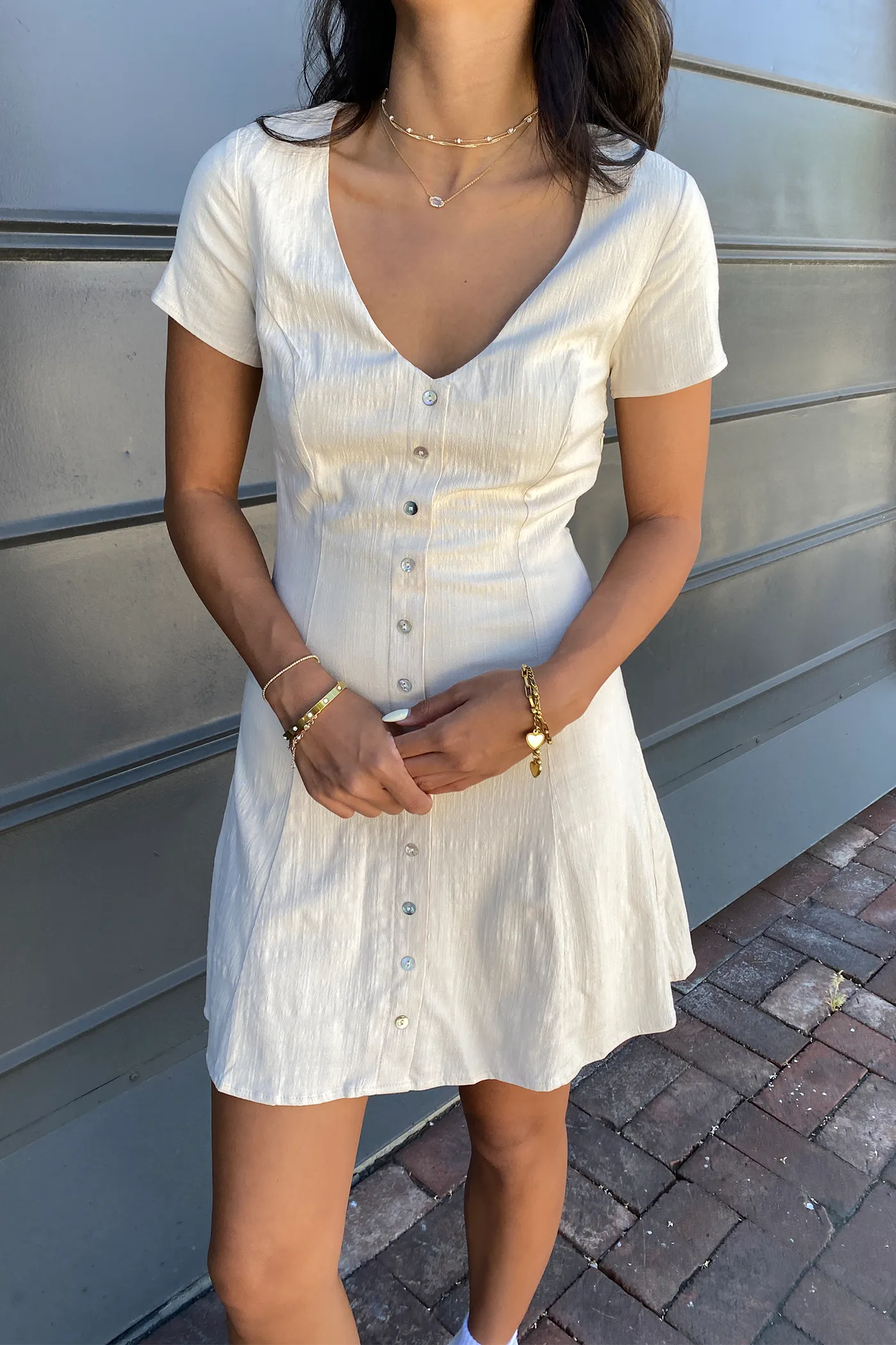 Linen Mini Dress