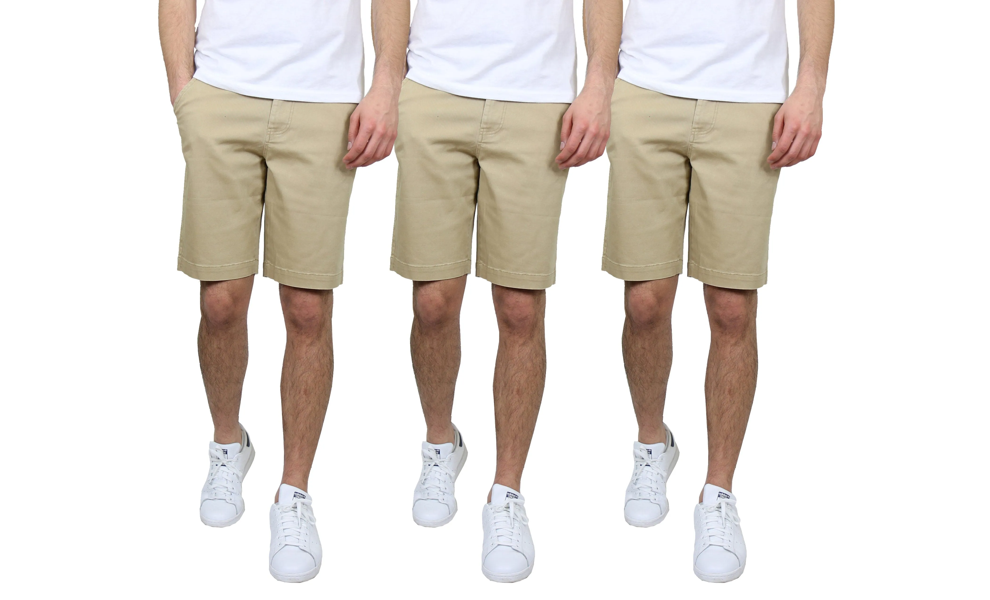 Men's 3Pack Cotton Stretch Chino Shorts