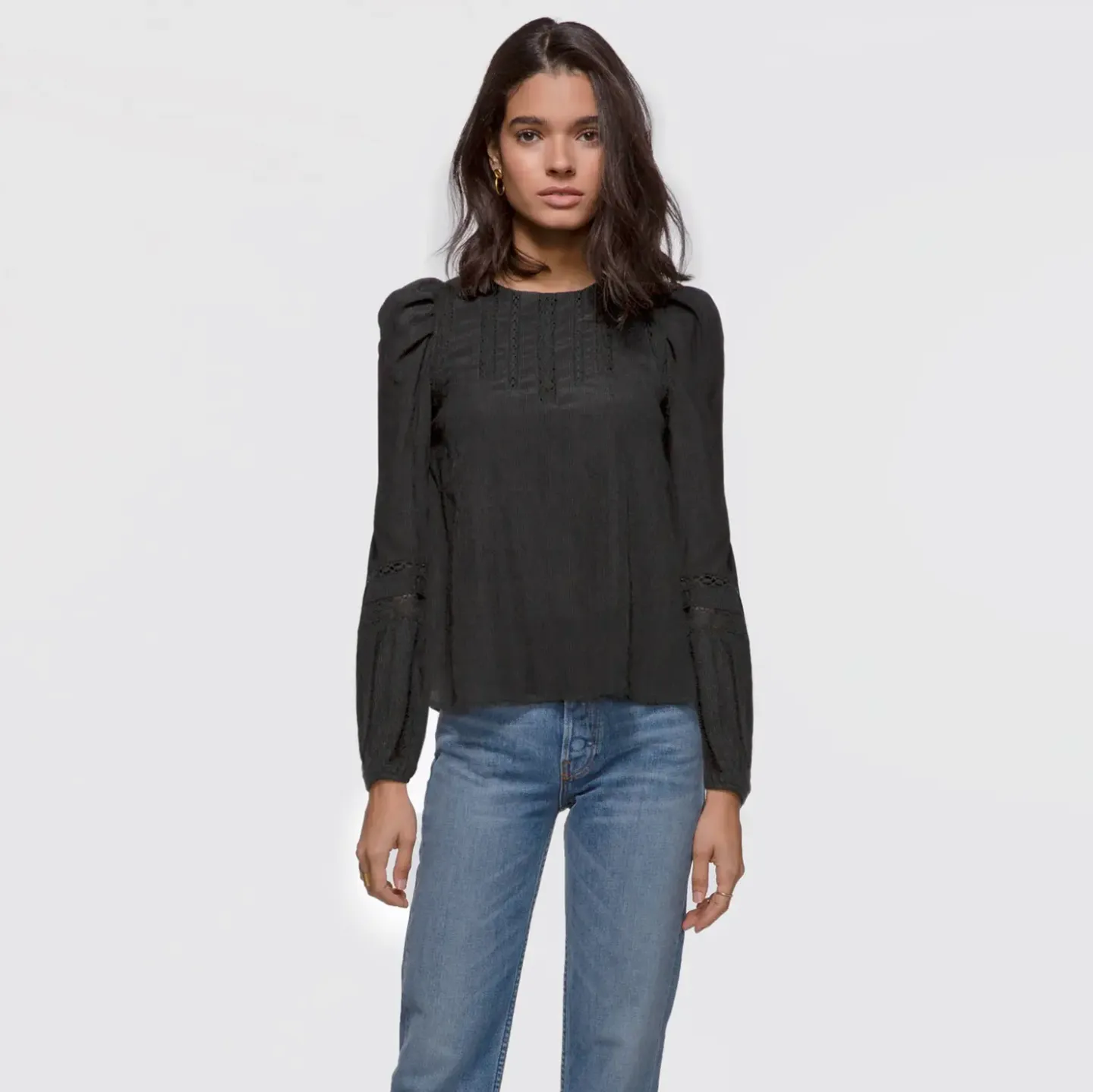 Miriam Pouf Sleeve Blouse