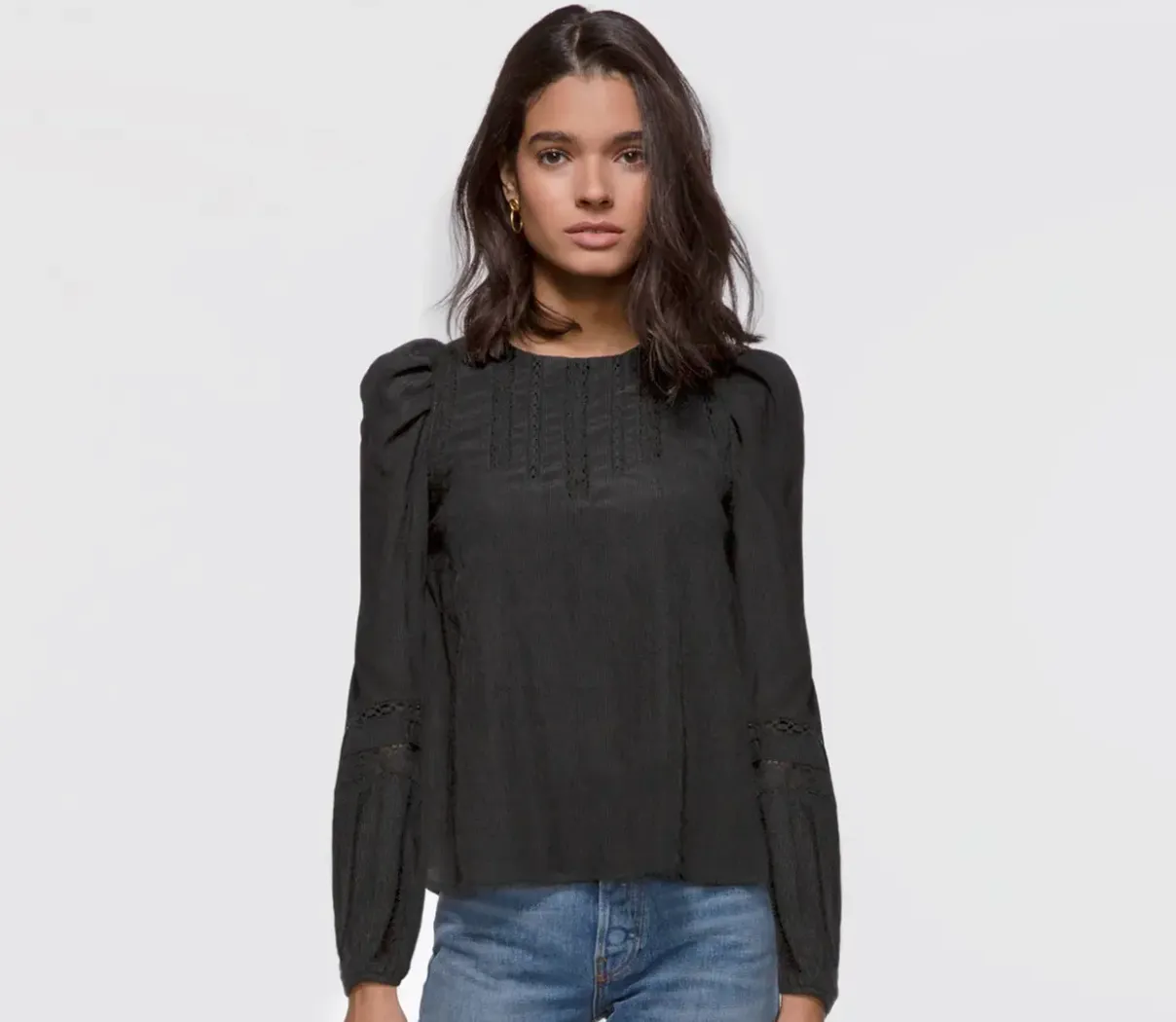 Miriam Pouf Sleeve Blouse