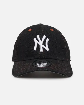 New Era New York Yankees "Black Denim" Classic Casual Strapback Black Denim/Rust Contrast