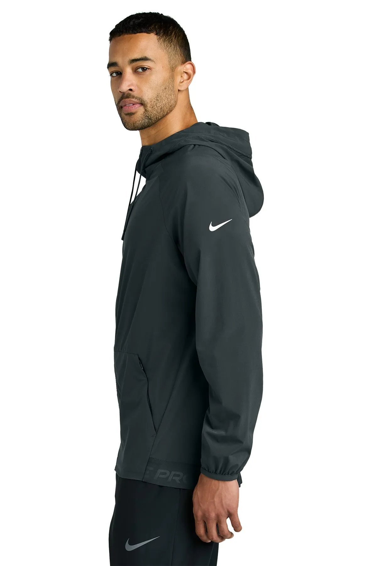 Nike Pro Hooded Custom Jackets, Anthracite