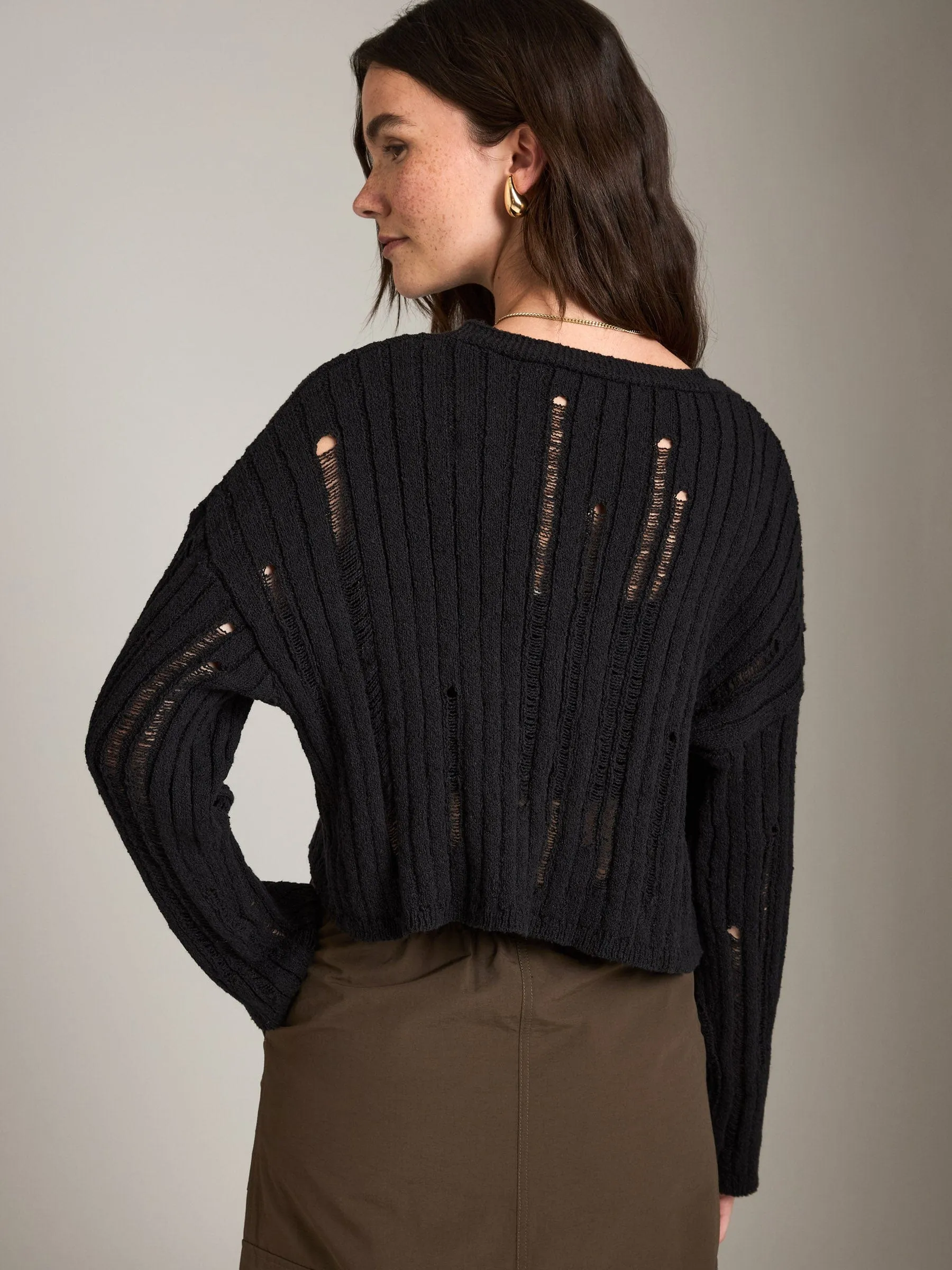 Open Knit Cardigan