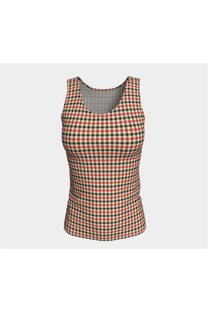 Plaid Fitted Tank Top