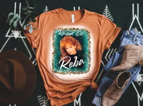 Reba Country Music Bleached Shirt