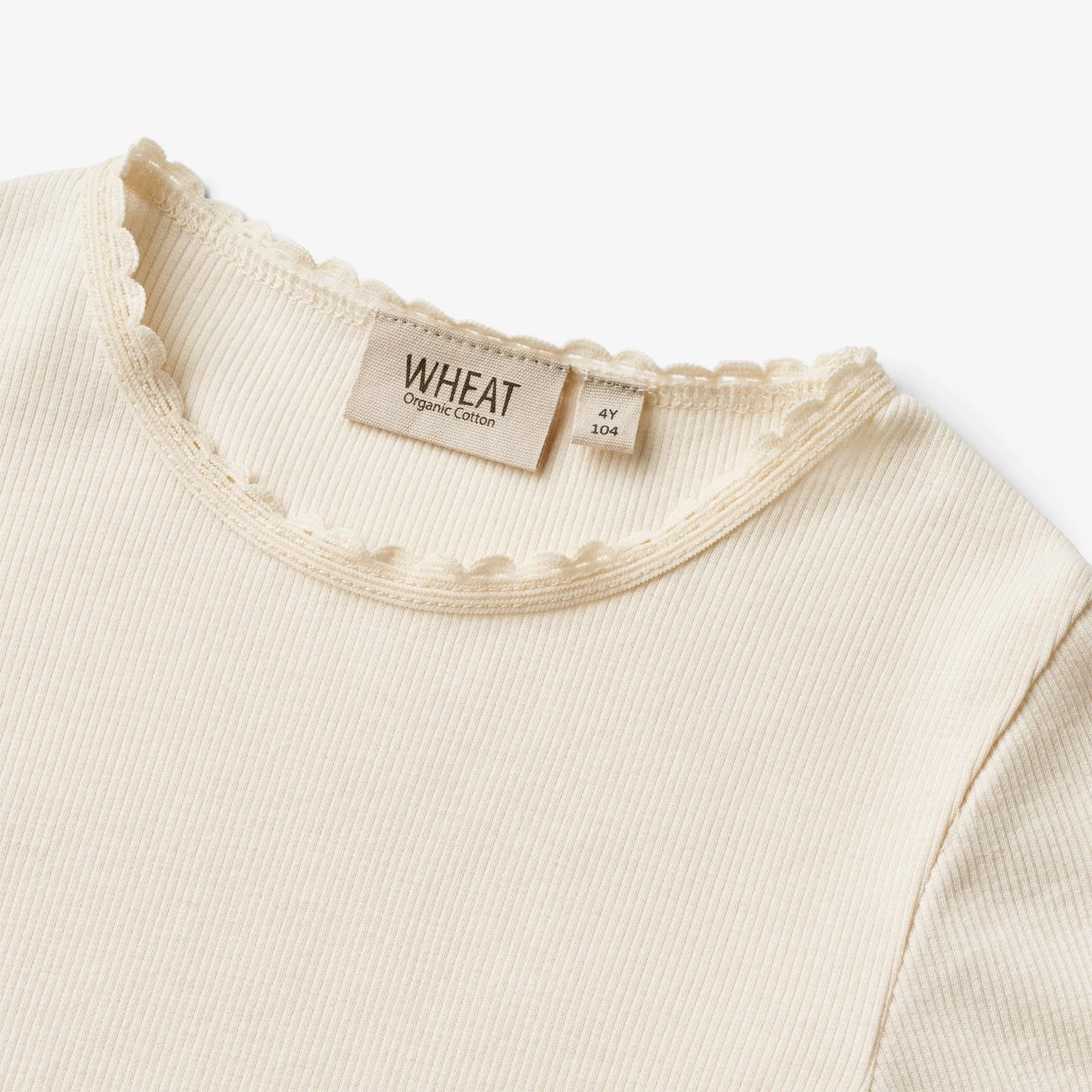 Rib T-Shirt L/S Reese - cream