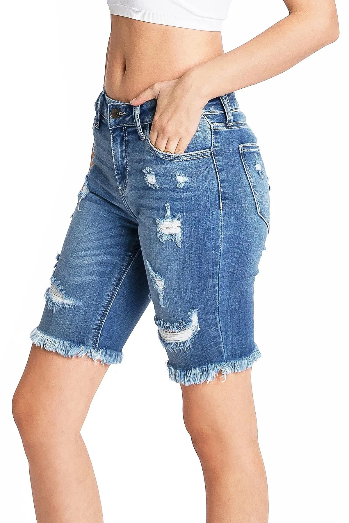 Sandy Bermuda Denim Shorts