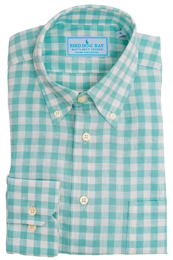 Searle: Linen Shirt - Mint