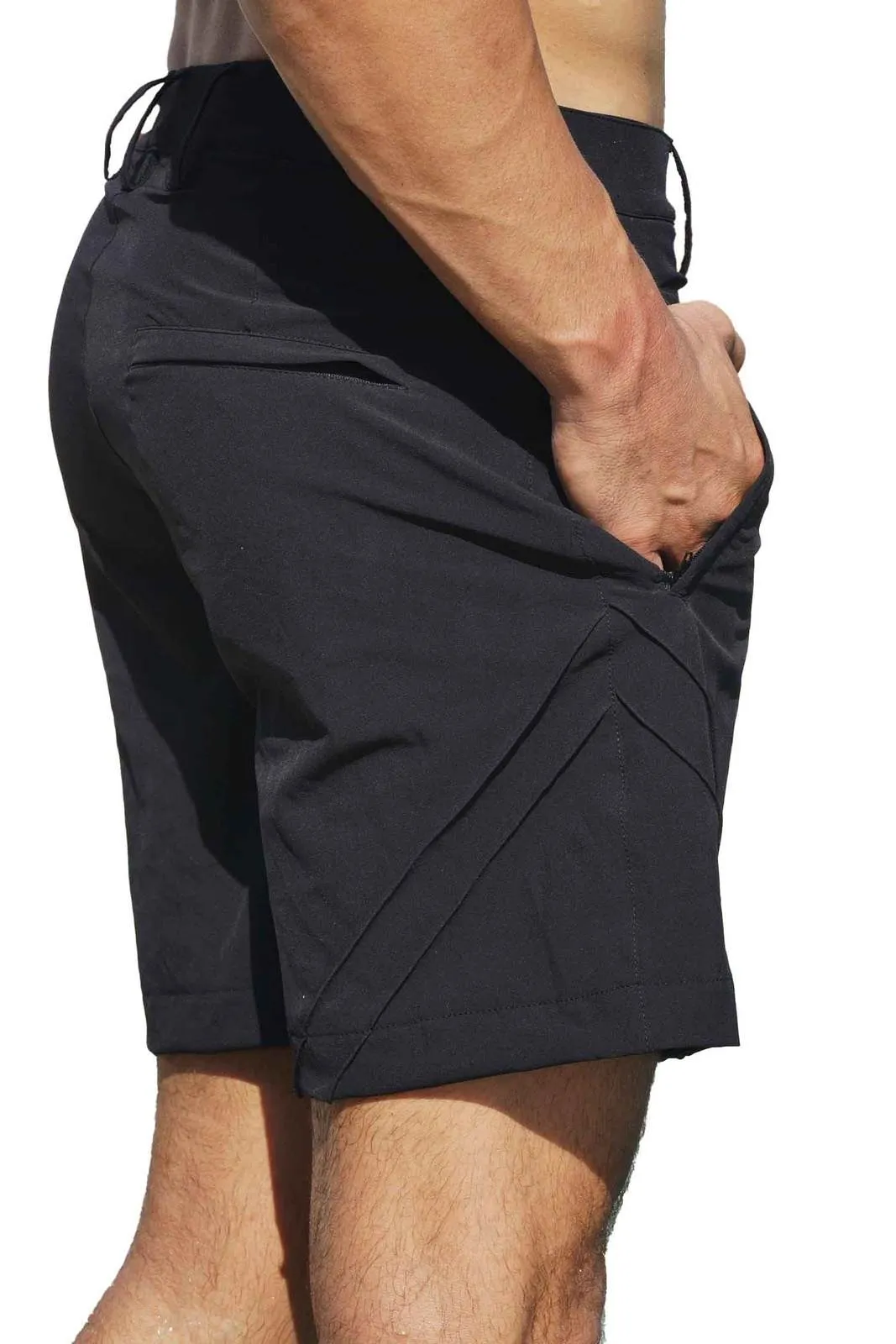 Singapore Mens Black Board Shorts