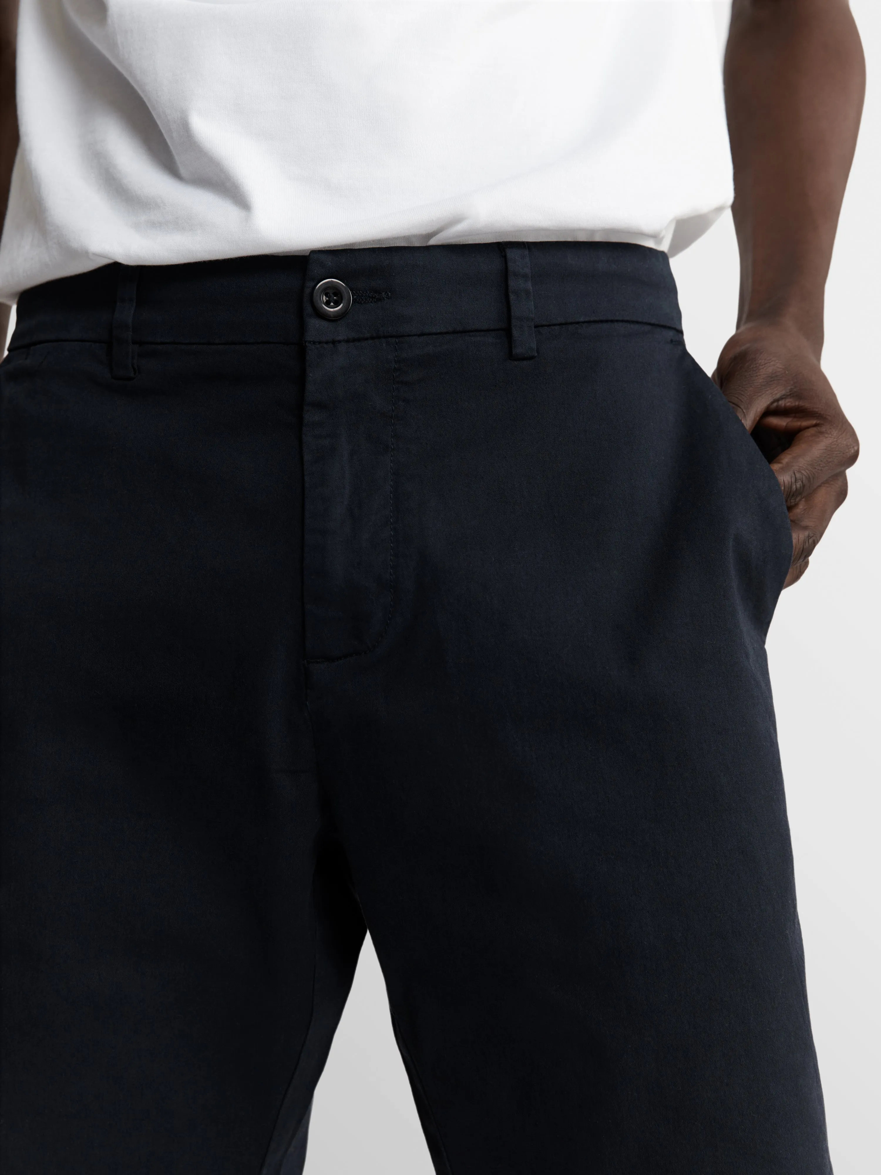 Slim Fit Navy Chino Shorts