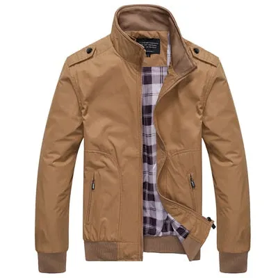 Slim Fit Stand Collar Casual Jacket (5 colors)